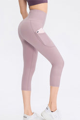 Cropped Yoga Leggings with Pockets - Shah S. Sahota